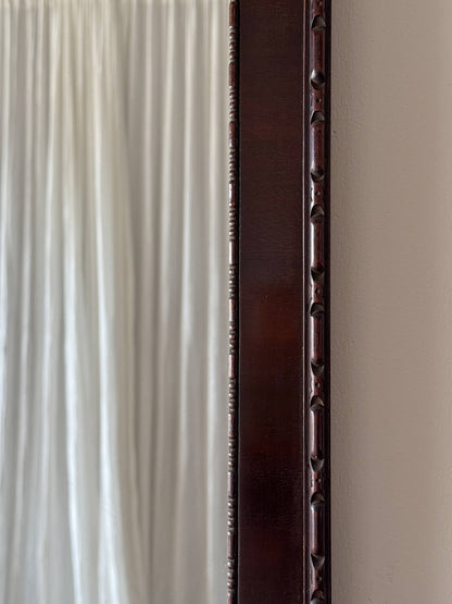 Large Edwardian mahogany mirror