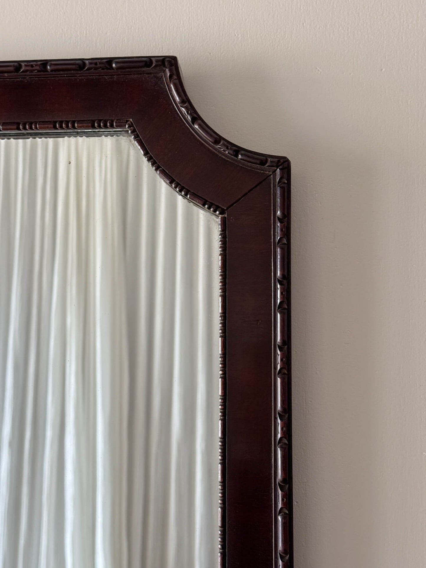 Large Edwardian mahogany mirror