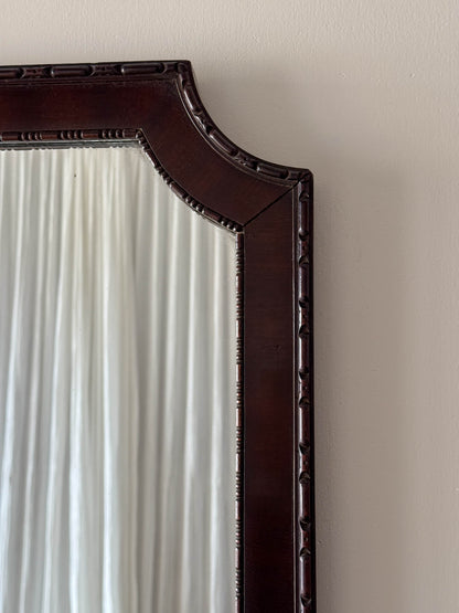 Large Edwardian mahogany mirror