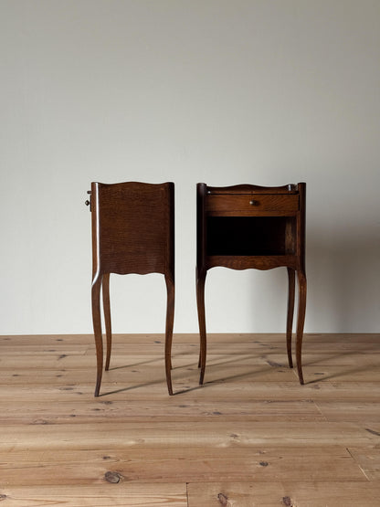 Pair of mid-century French bedside tables