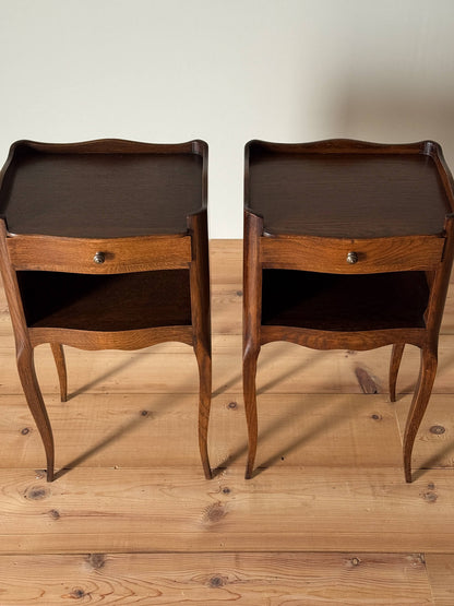 Pair of mid-century French bedside tables