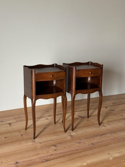 Pair of mid-century French bedside tables
