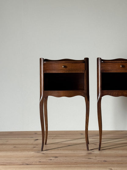 Pair of mid-century French bedside tables