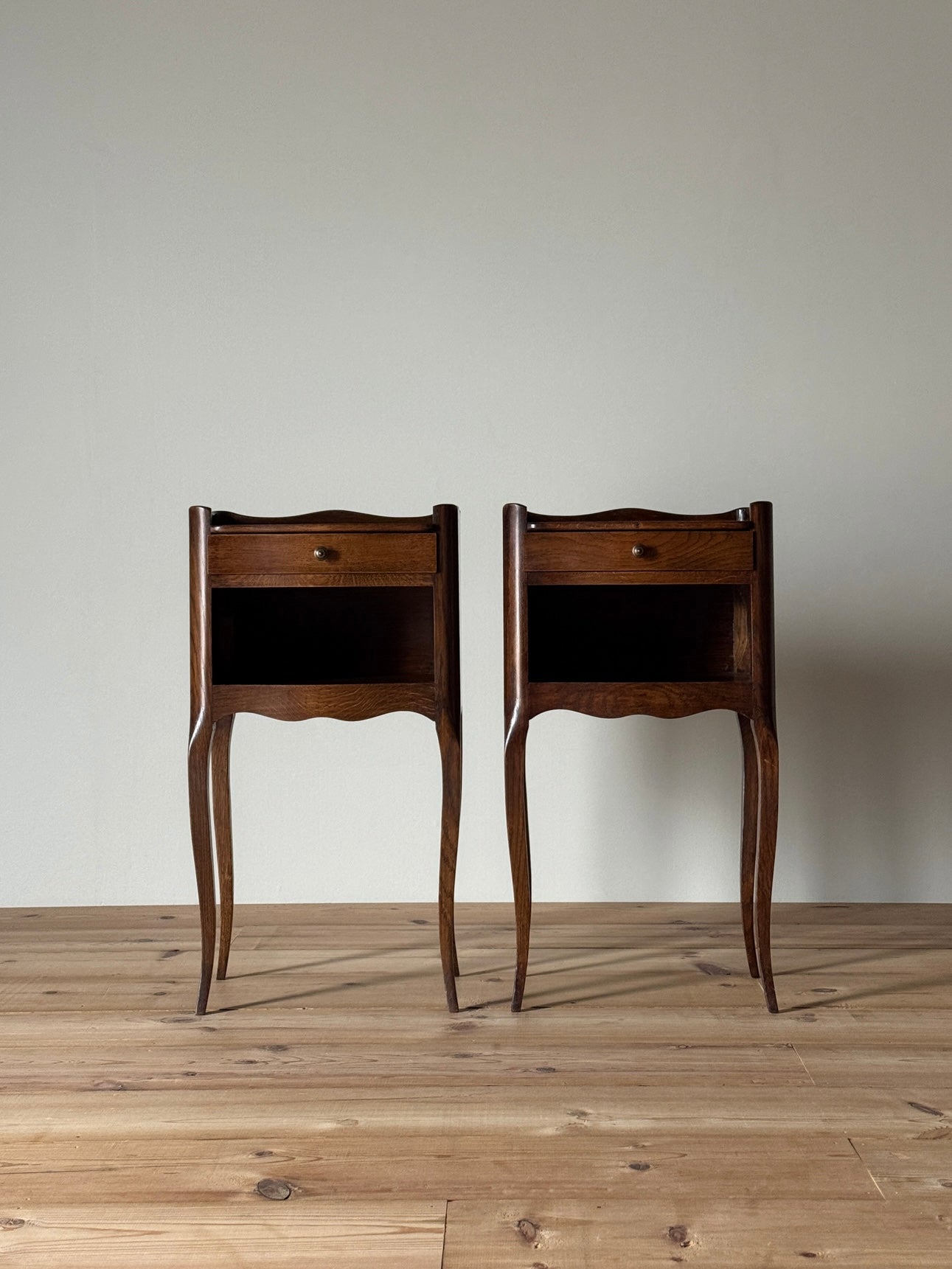 Pair of mid-century French bedside tables