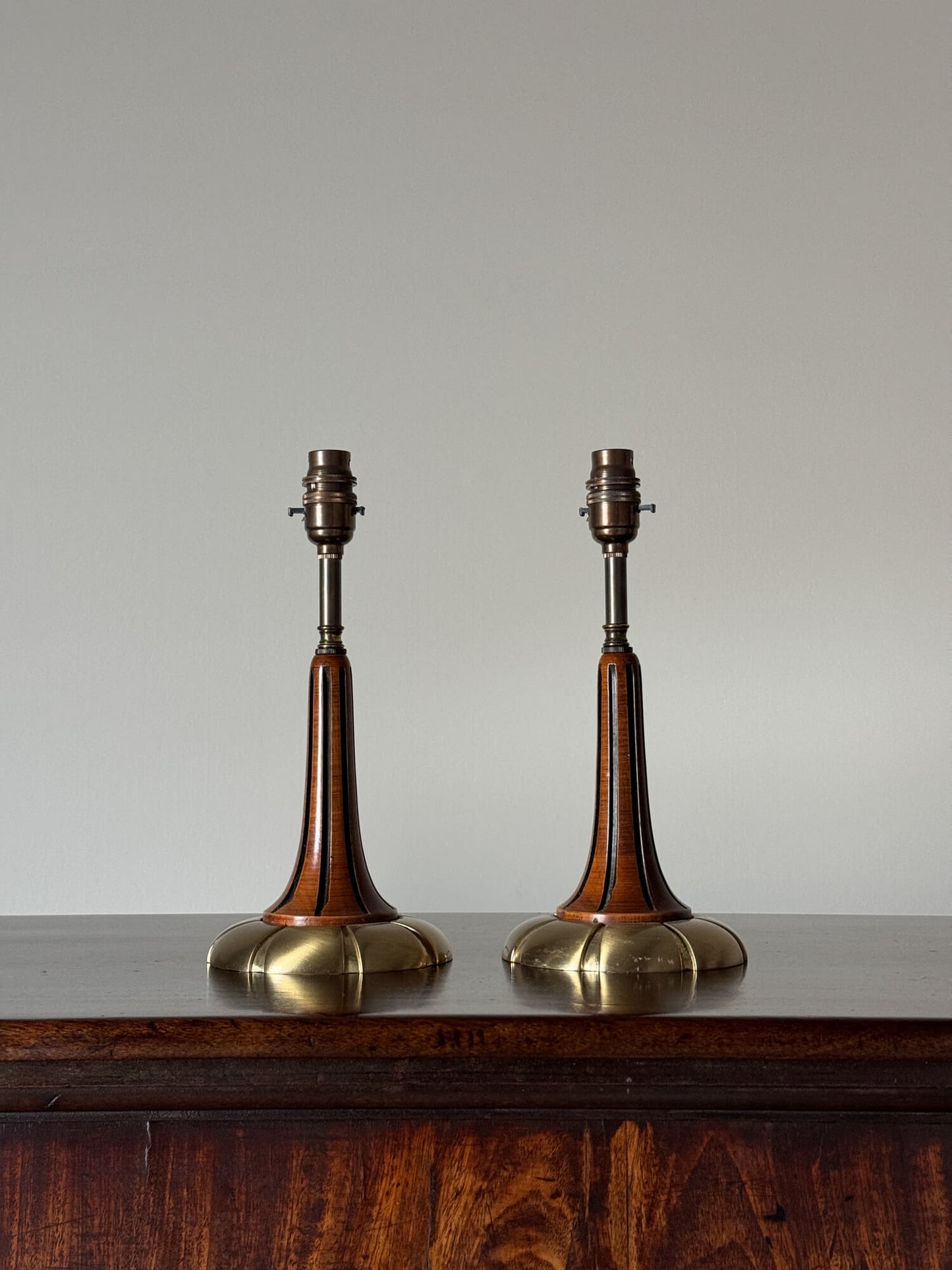 Pair of French mid-century table lamps
