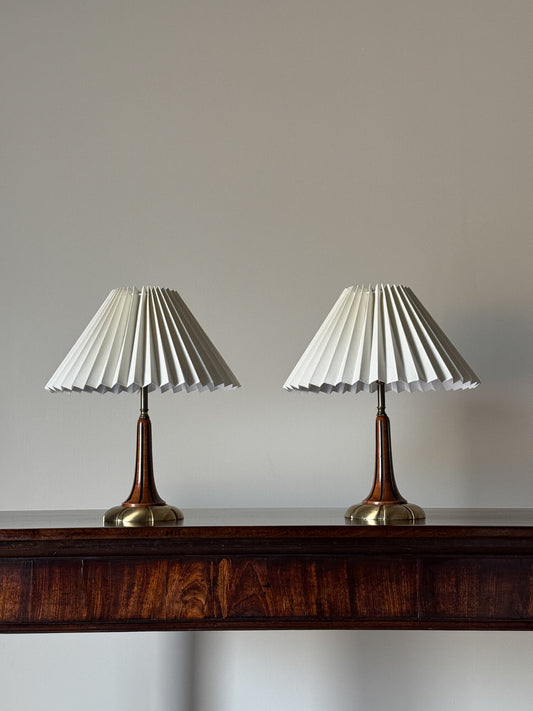 Pair of French mid-century table lamps