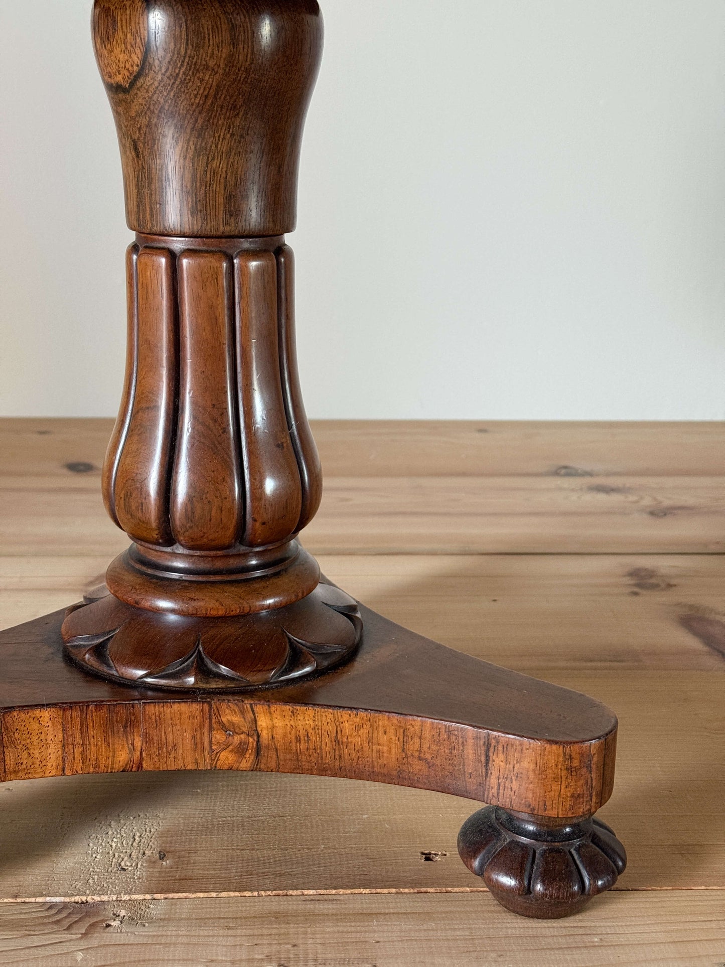 Regency rosewood upholstered stool