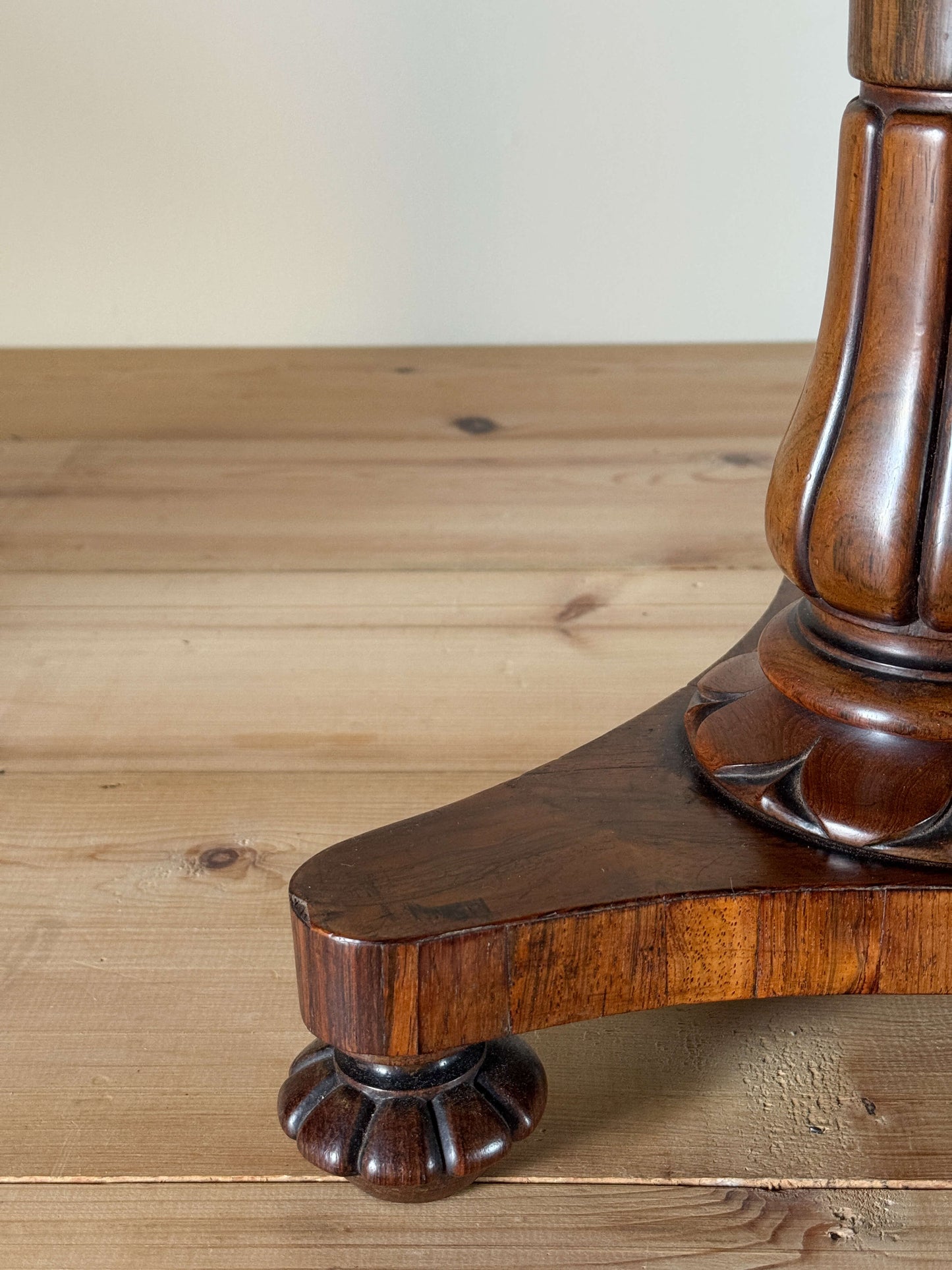 Regency rosewood upholstered stool