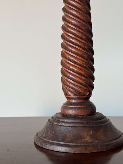 French vintage twisted table lamp