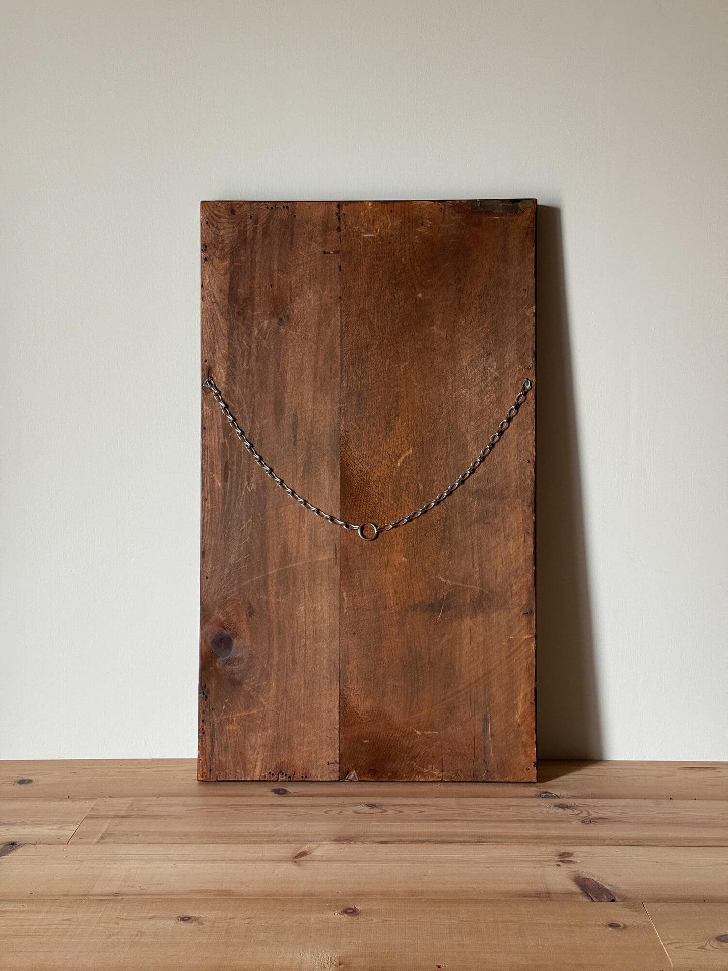 Large antique bobbin mirror