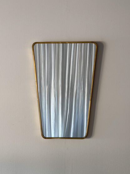 Mid-century Italian brass mirror
