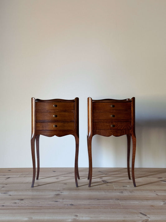 French vintage bedside tables