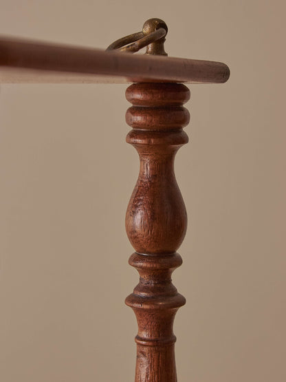 French mahogany wall-hanging shelf