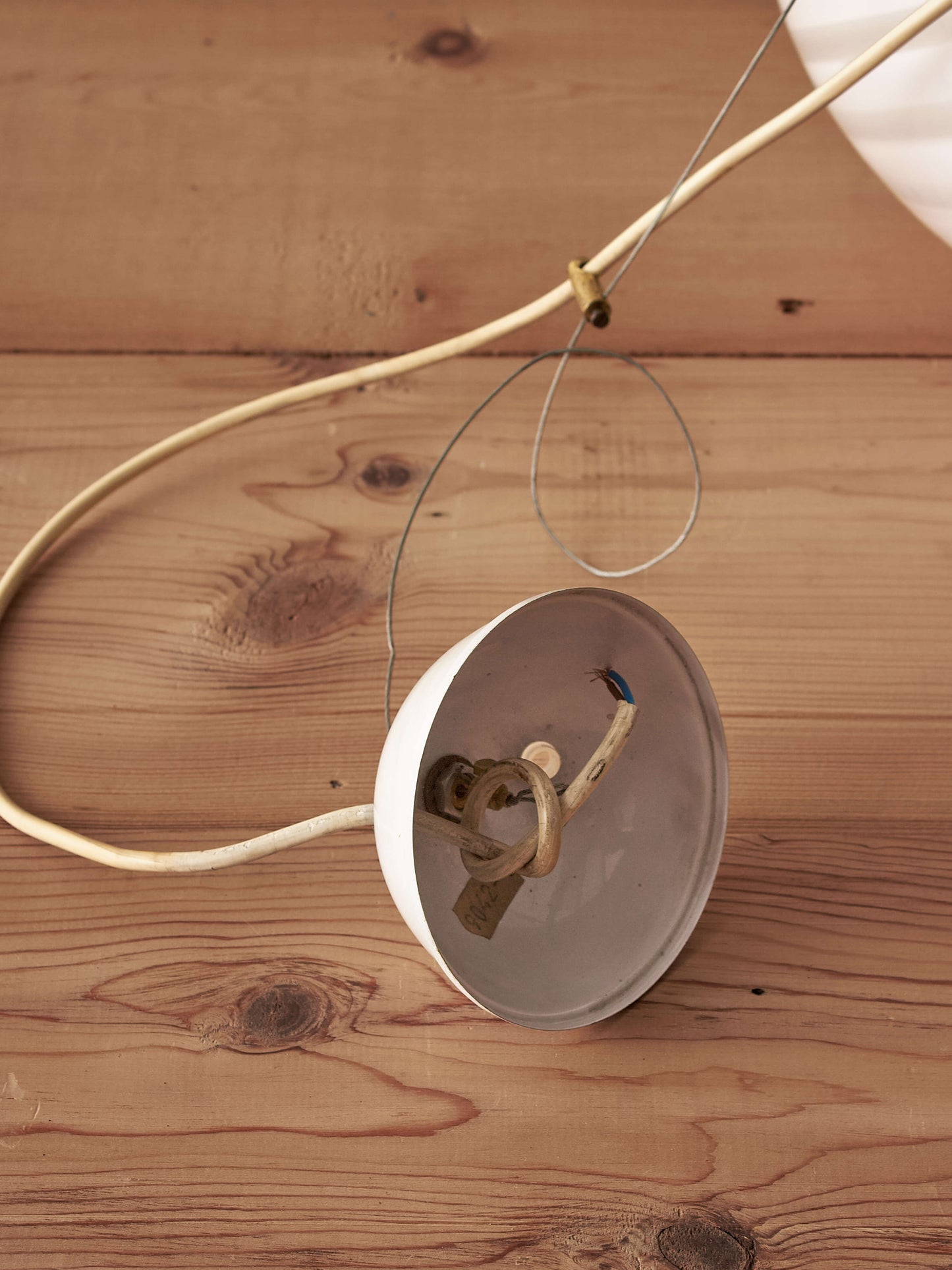 Mid-century Italian swirl Murano pendant