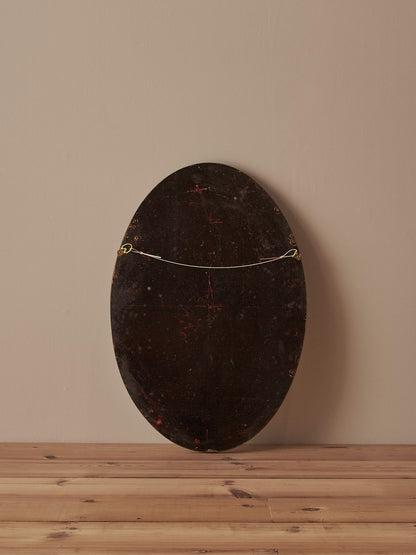 Edwardian oval bevelled mirror