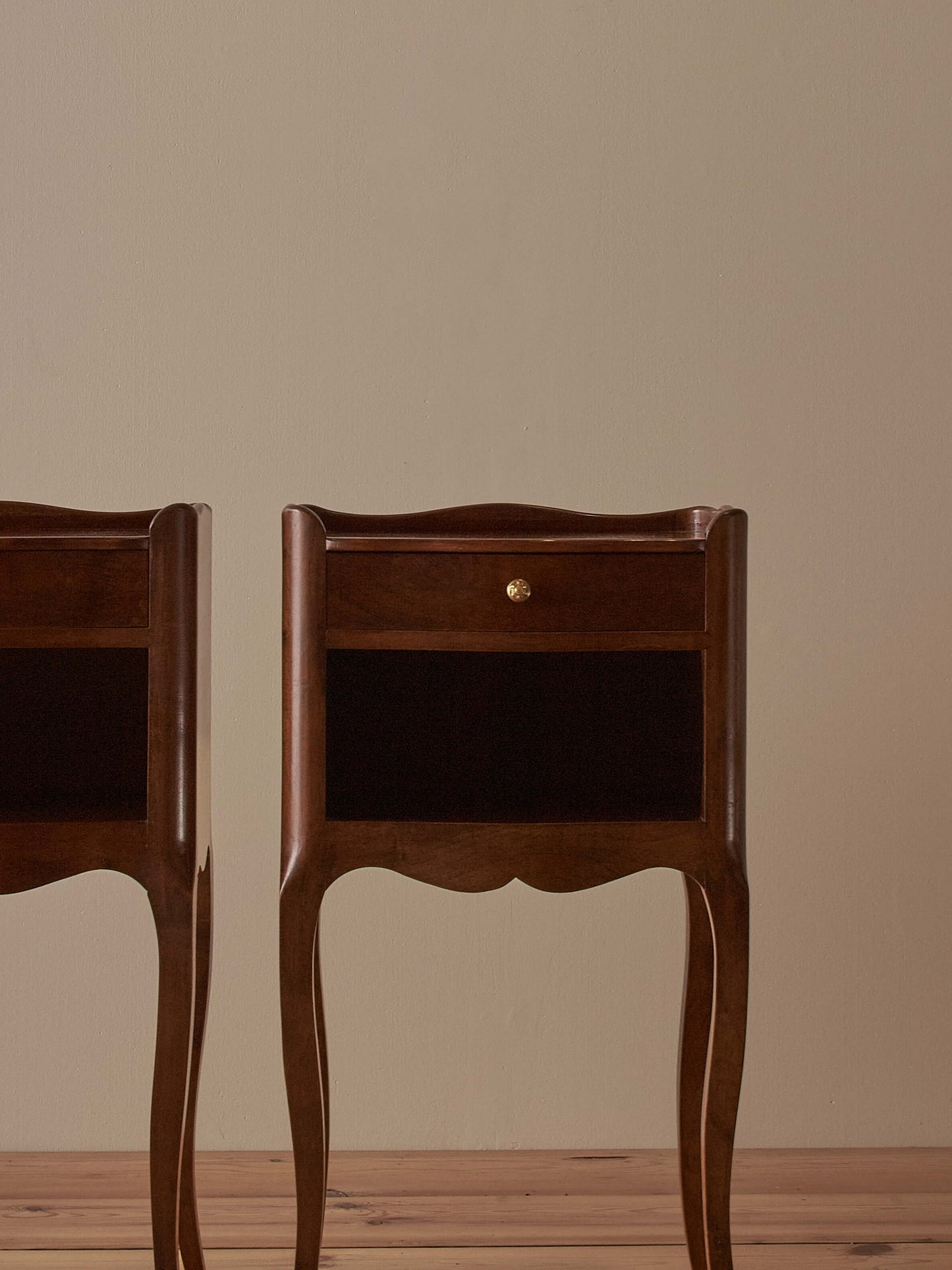 Pair of mid-century French bedside tables