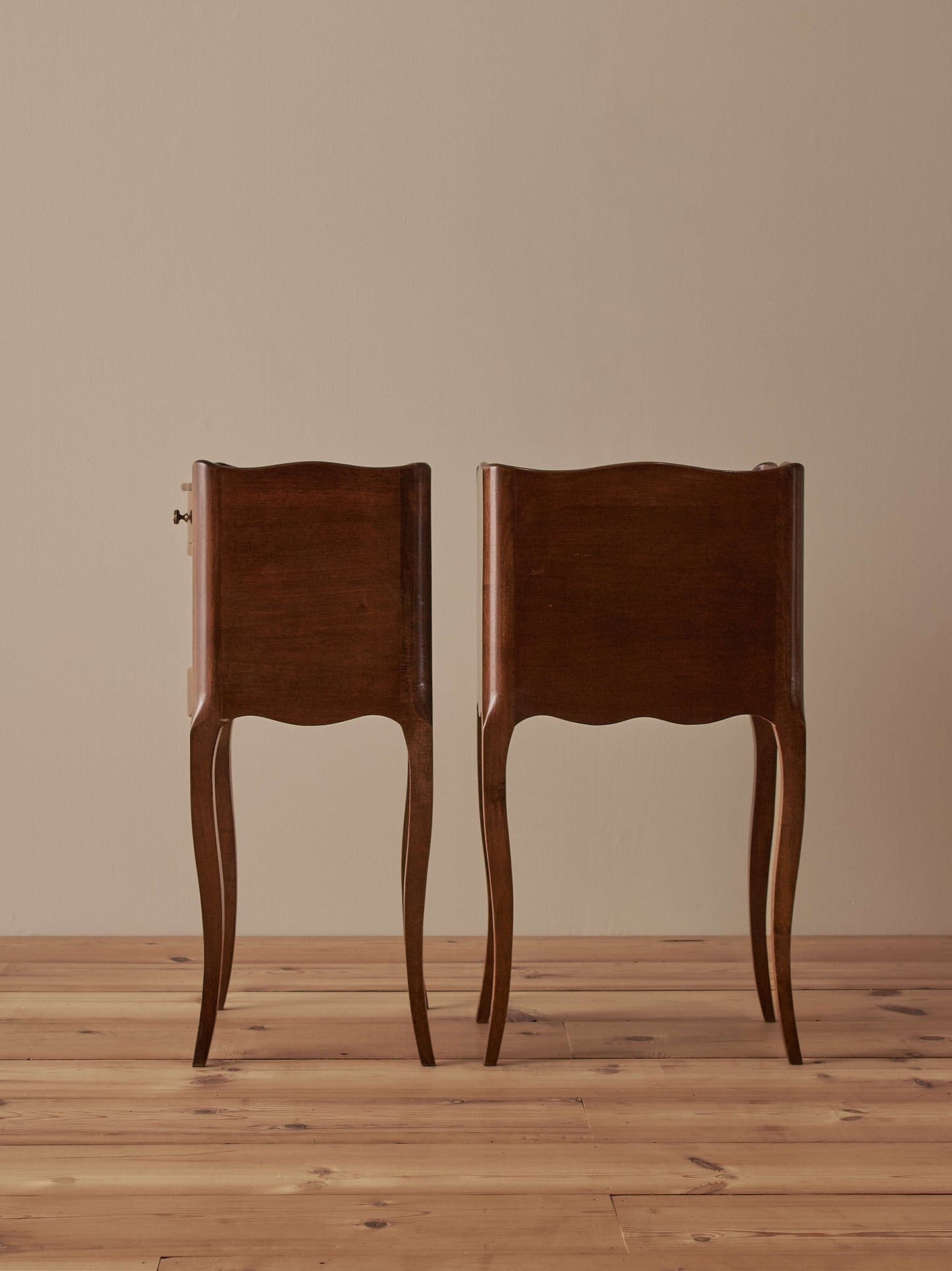 Pair of mid-century French bedside tables