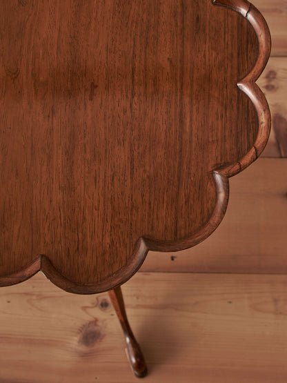 Antique Victorian rosewood table with barley twist stem