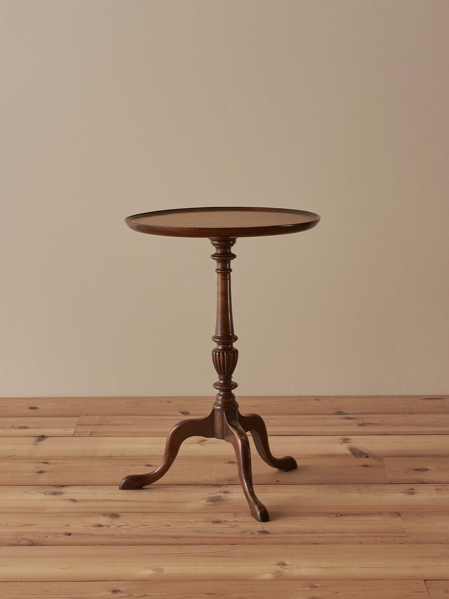 Vintage mahogany circular wine table