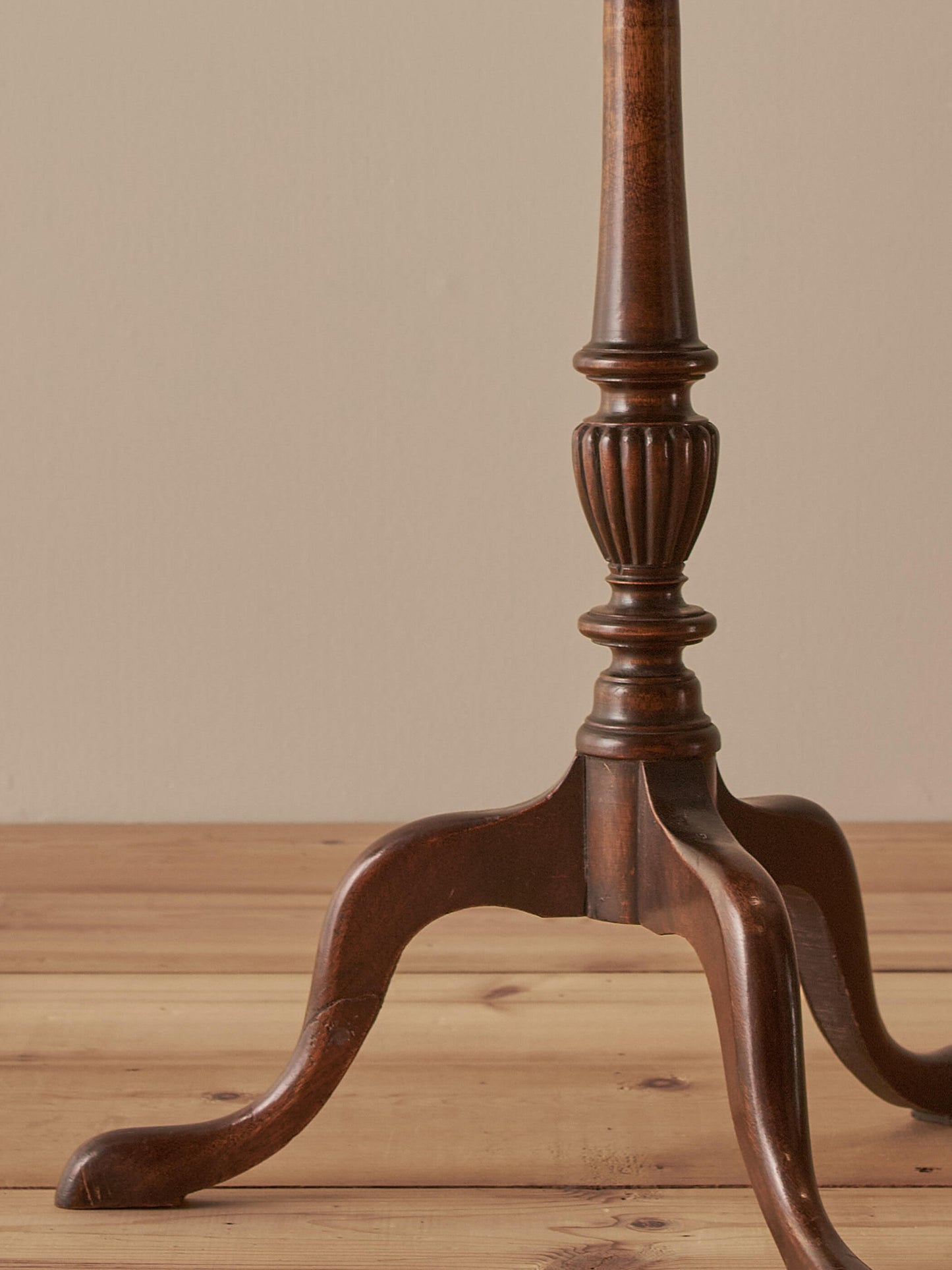 Vintage mahogany circular wine table