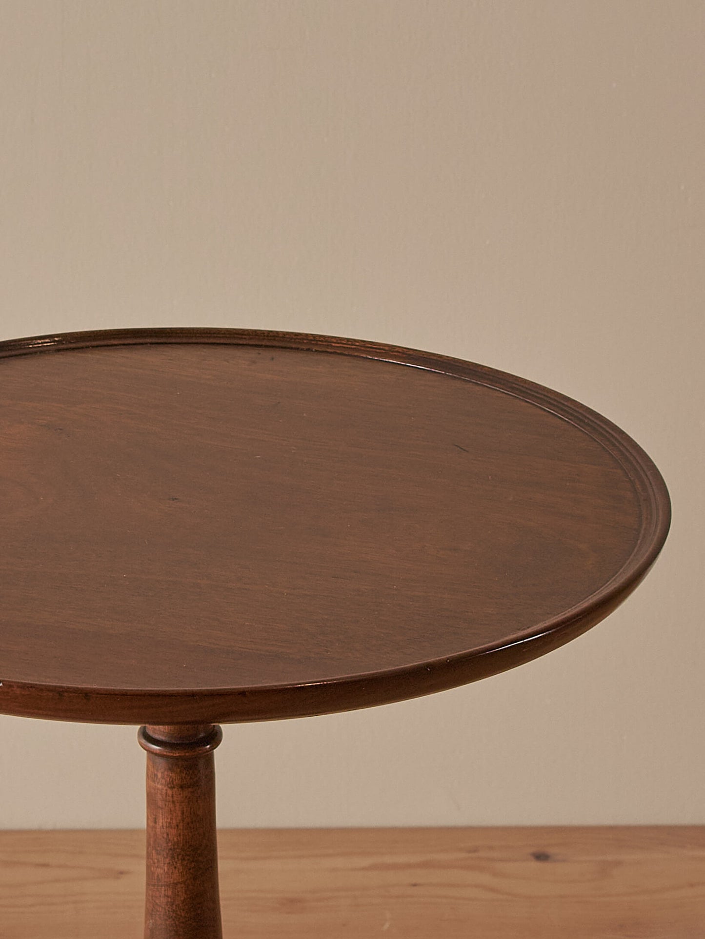 Vintage mahogany circular wine table