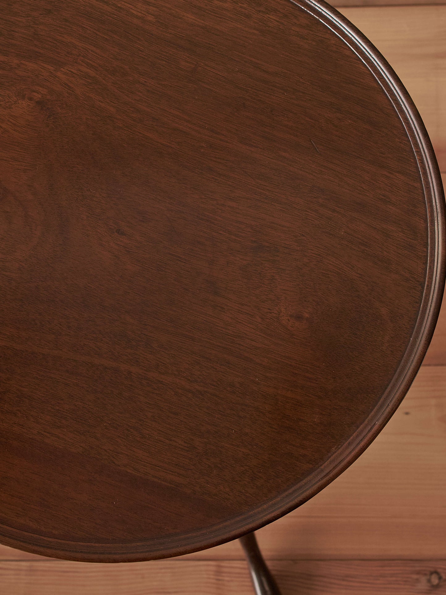 Vintage mahogany circular wine table