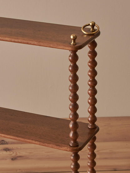 French antique cherry wood wall-shelf