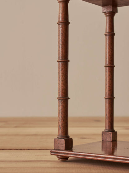 Pair of Victorian faux bamboo wall-shelves