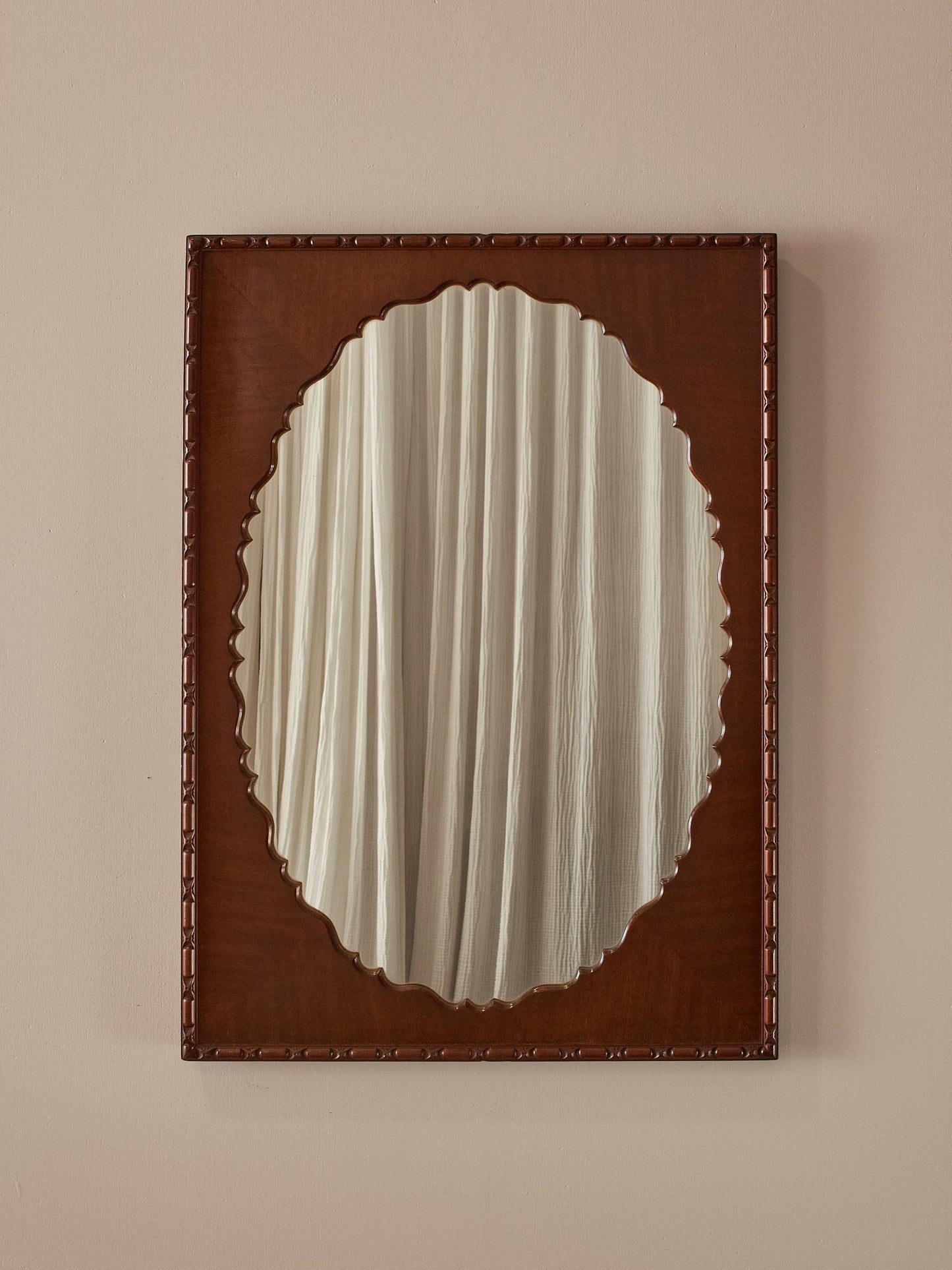 Large Edwardian rectangular mirror