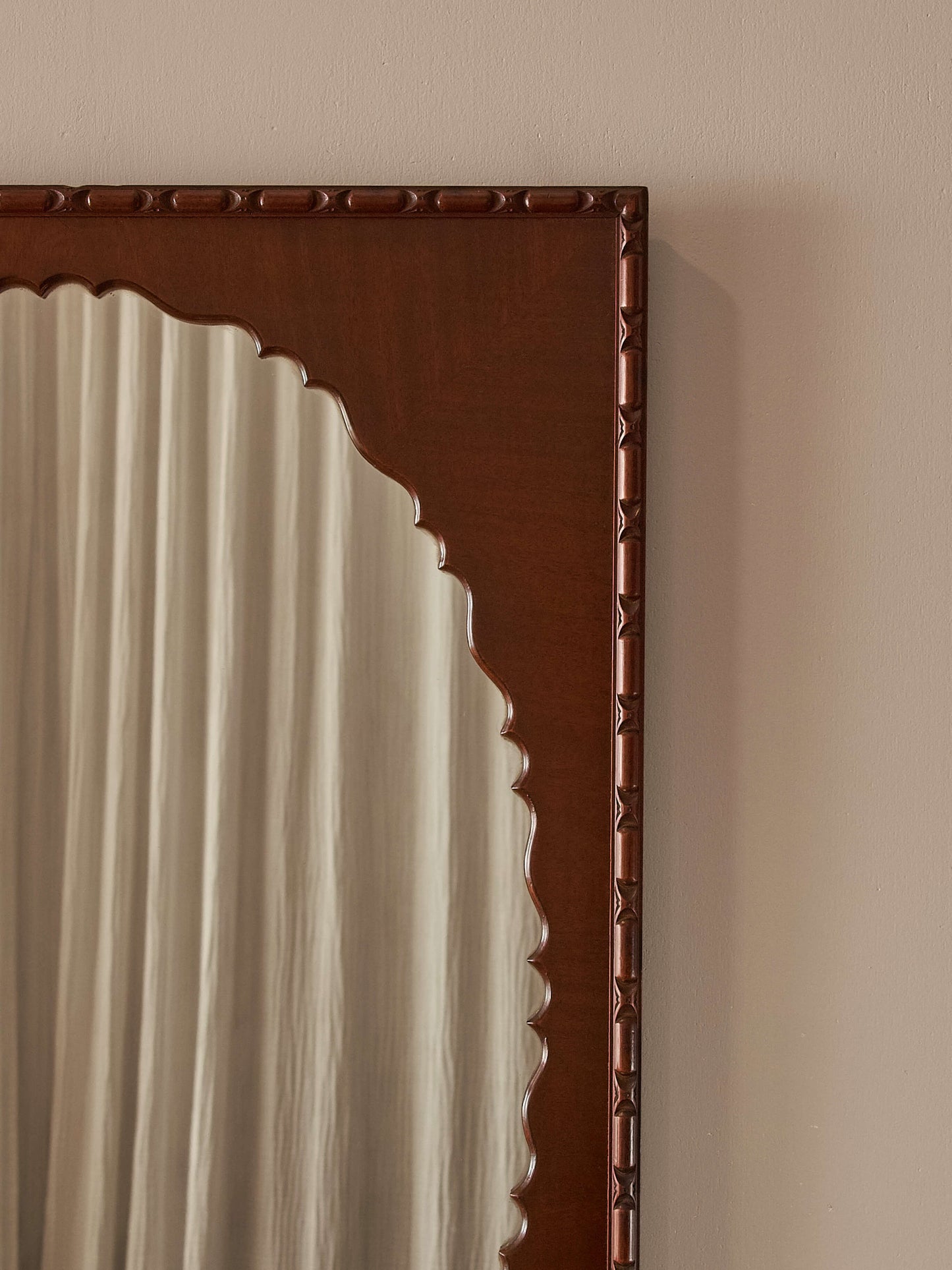 Large Edwardian rectangular mirror