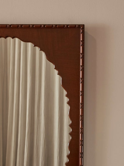 Large Edwardian rectangular mirror