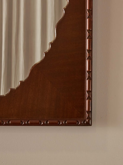 Large Edwardian rectangular mirror