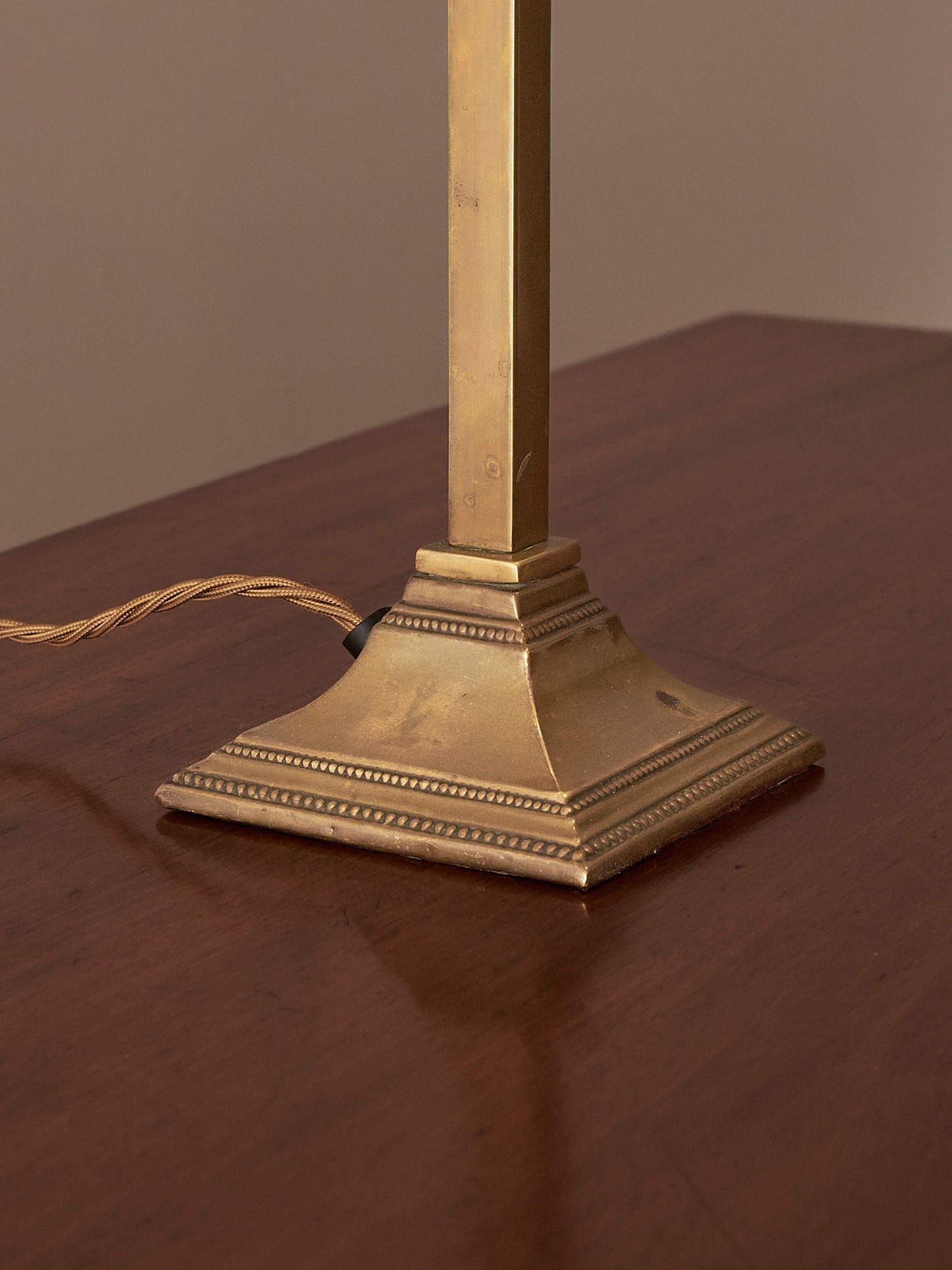 Solid brass antique table lamp