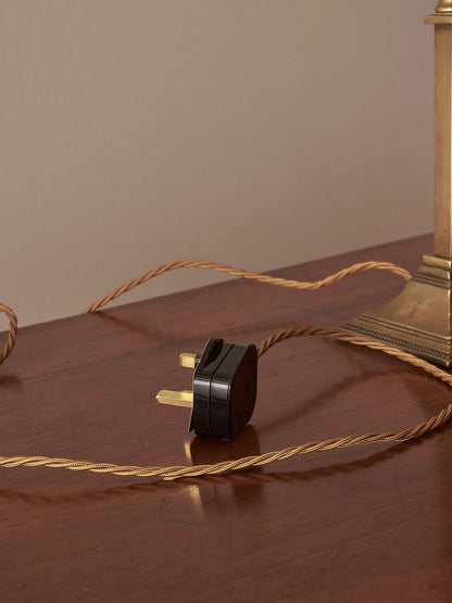 Solid brass antique table lamp