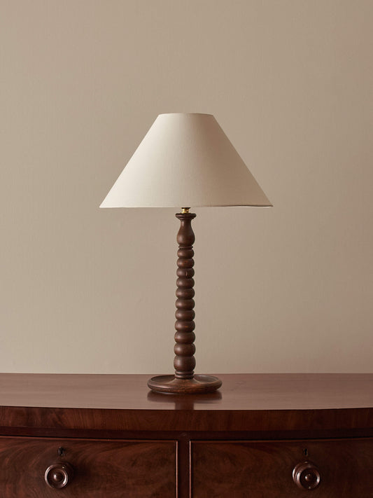 French vintage bobbin table lamp