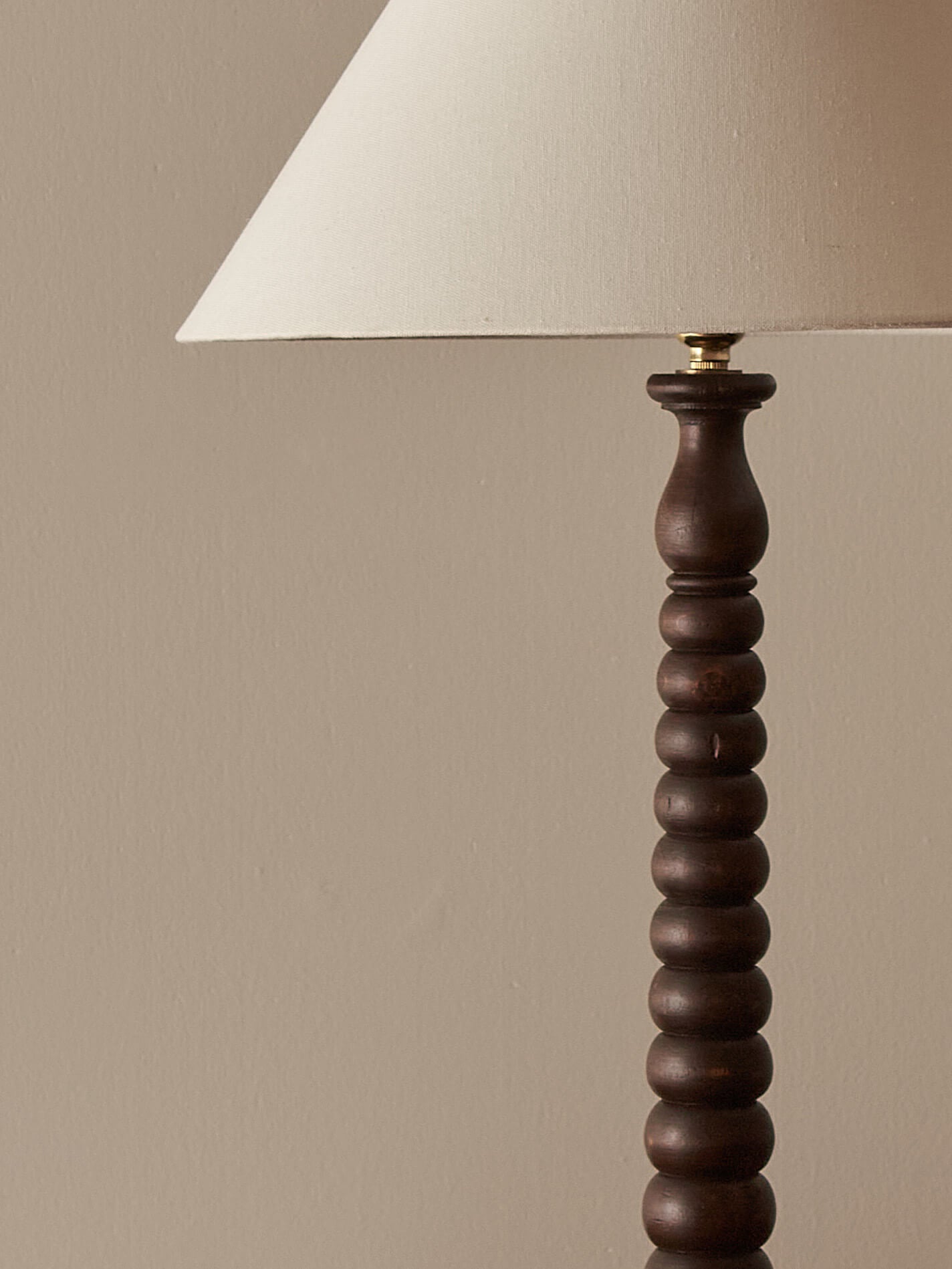 ON HOLD French vintage bobbin table lamp