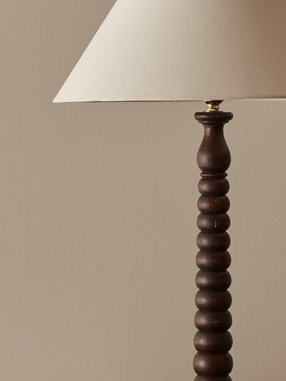 ON HOLD French vintage bobbin table lamp