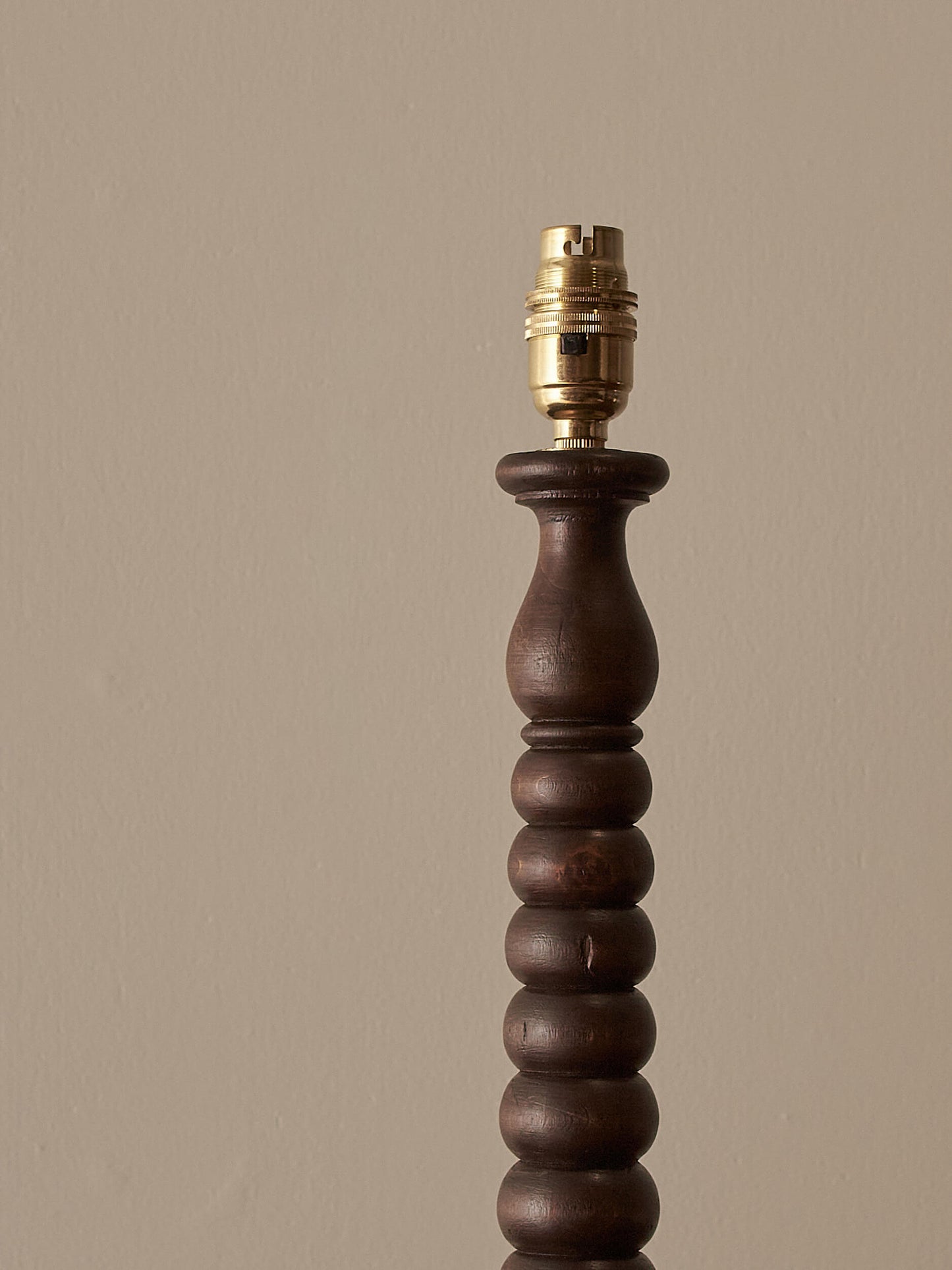 ON HOLD French vintage bobbin table lamp