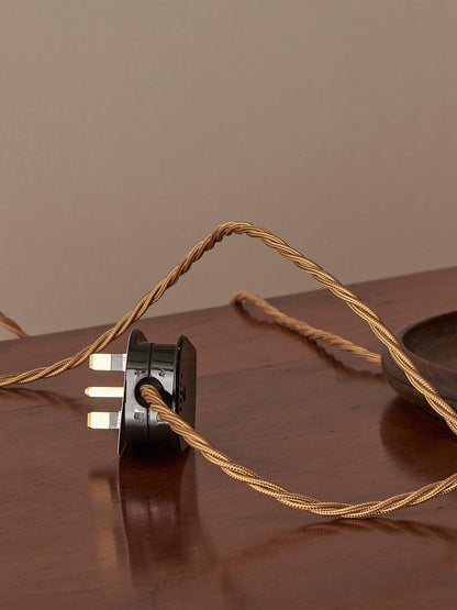 ON HOLD French vintage bobbin table lamp