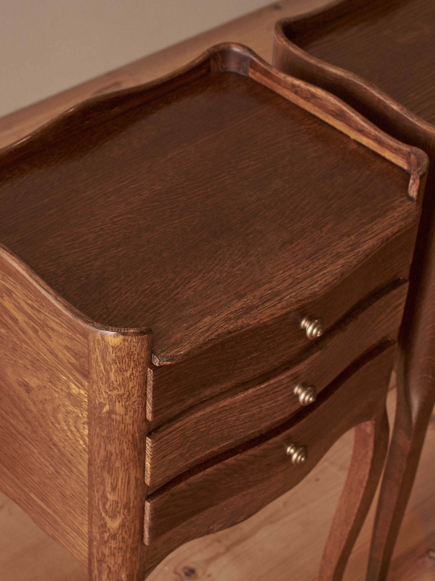 Pair of French mid-century bedside tables