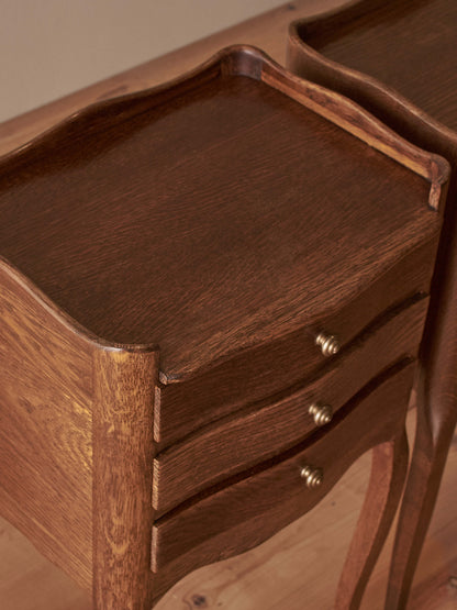 Pair of French mid-century bedside tables