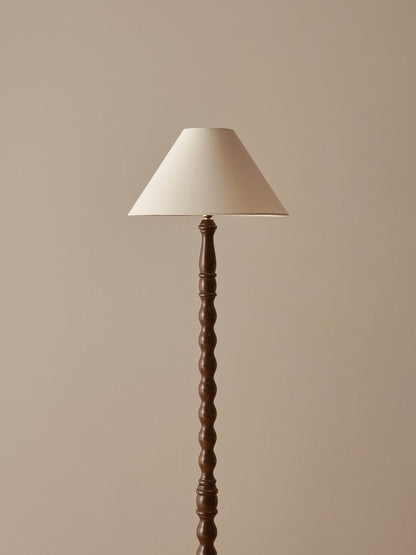 Vintage bobbin floor lamp