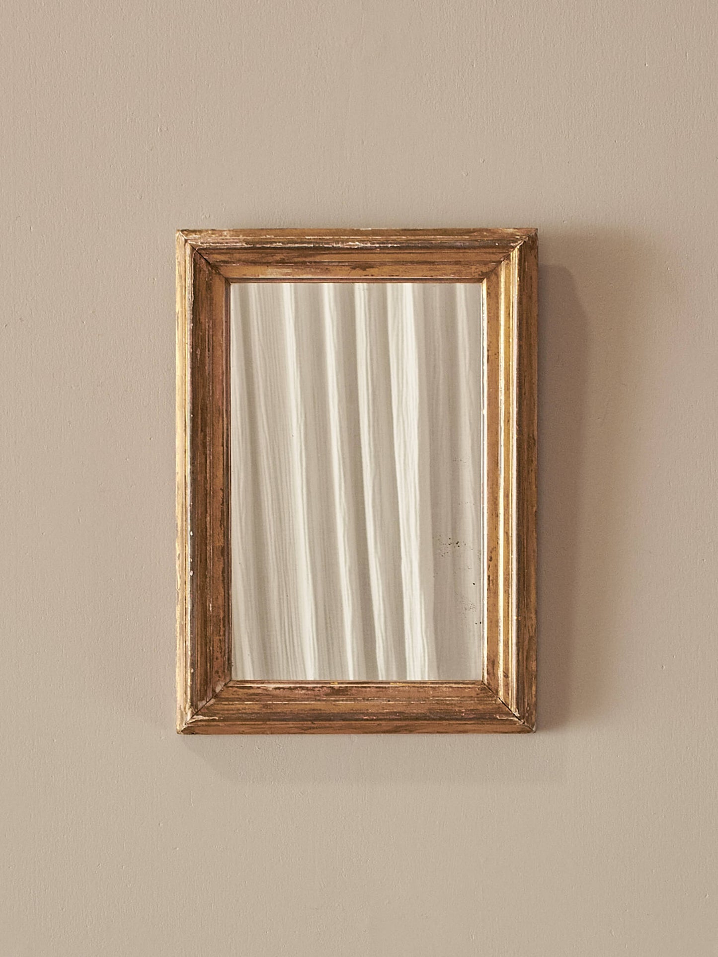 Small antique gilt mirror