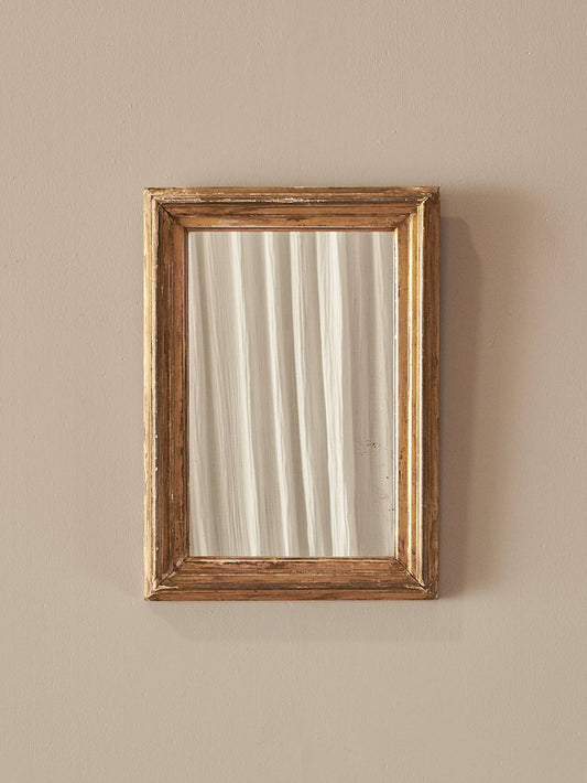 Small antique gilt mirror