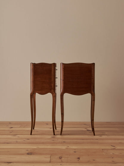 Pair of French antique bedside tables