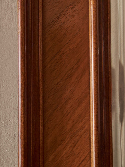 Antique rectangular walnut mirror