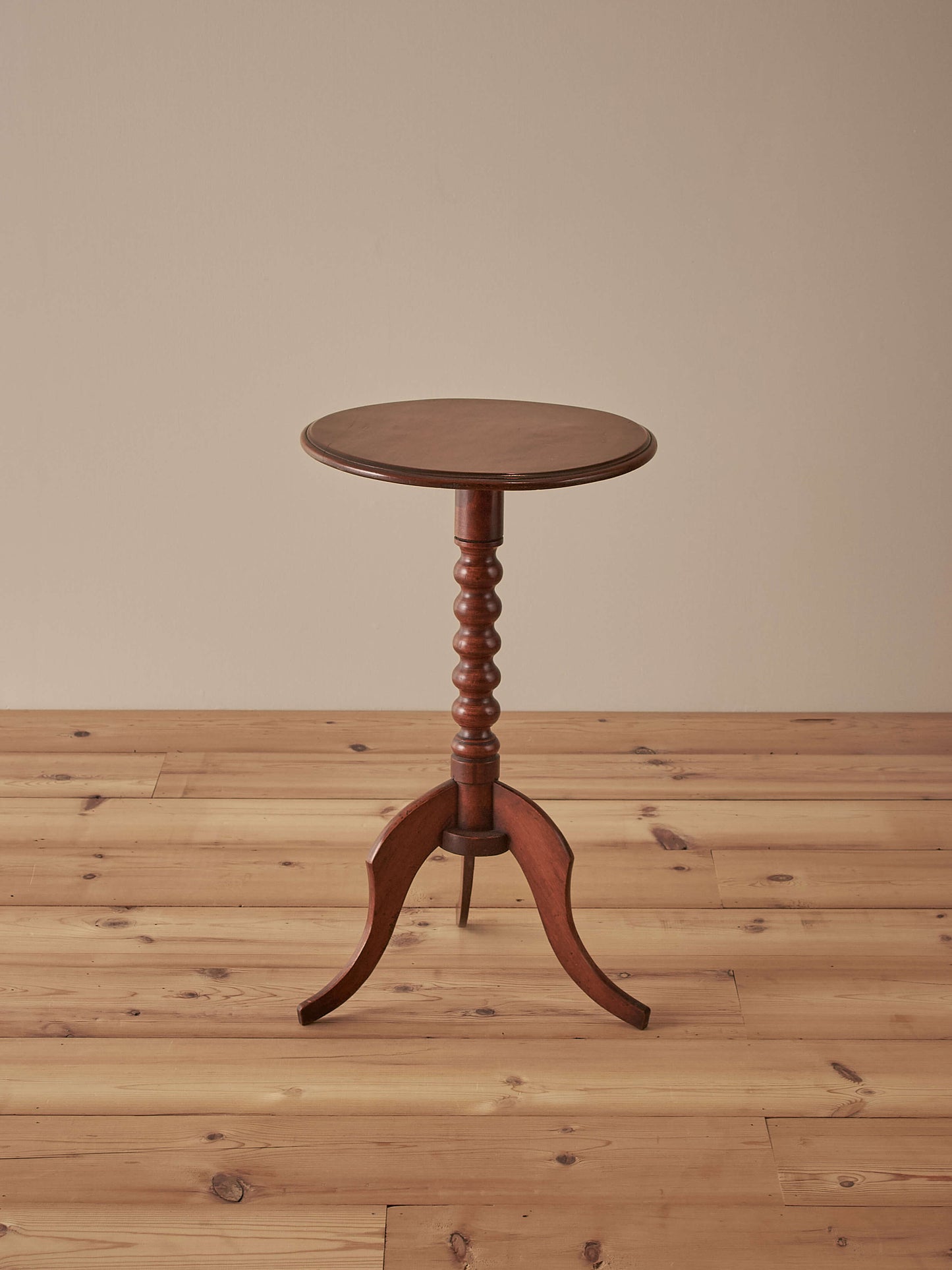 French antique mahogany bobbin wine table