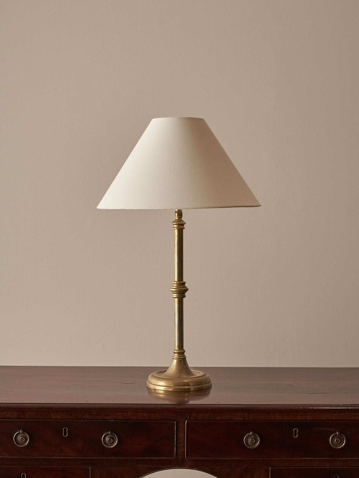 Antique brass table lamp