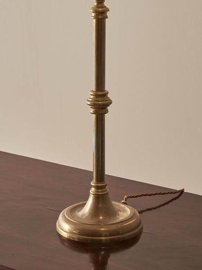 Antique brass table lamp