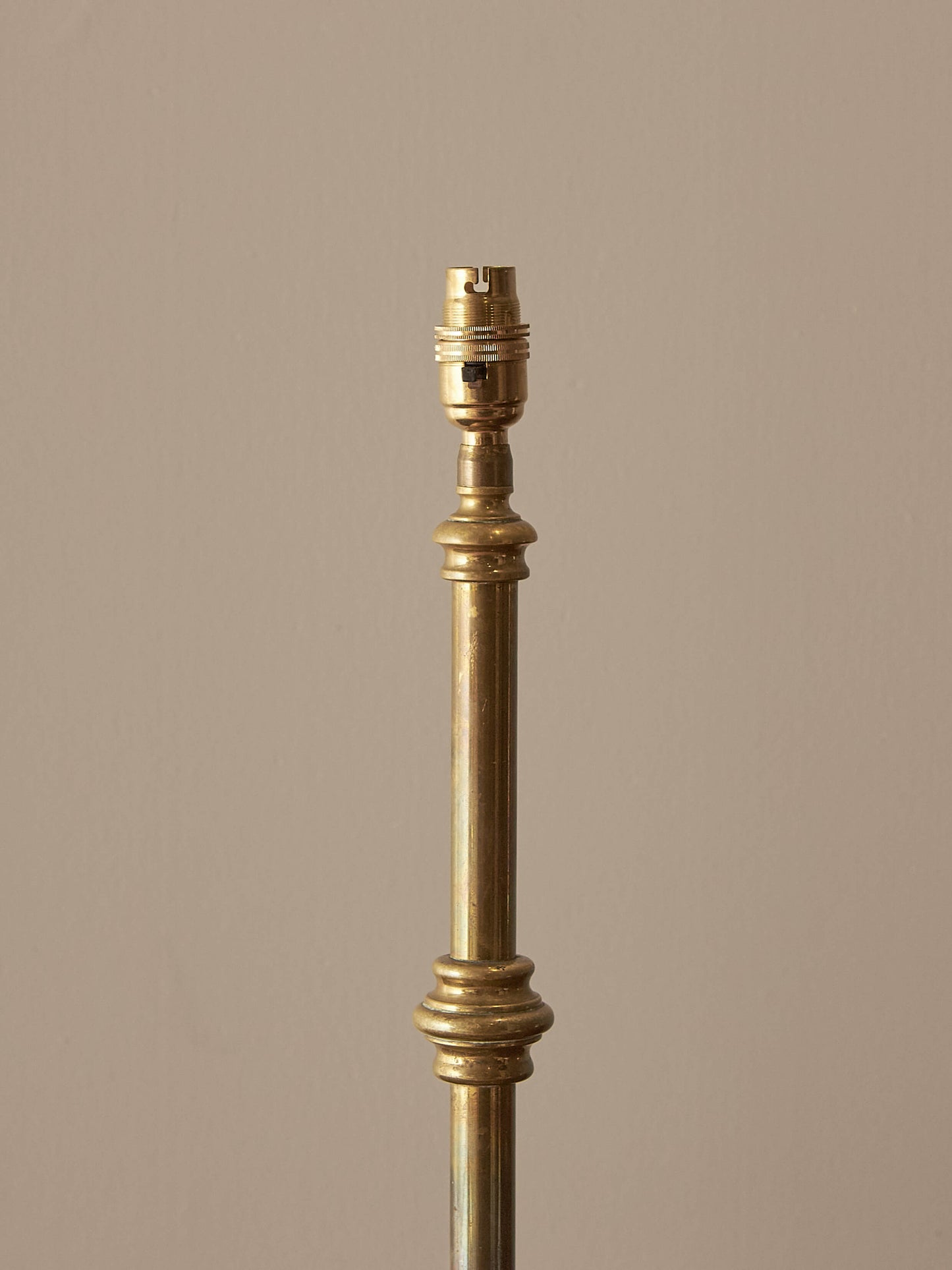 Antique brass table lamp